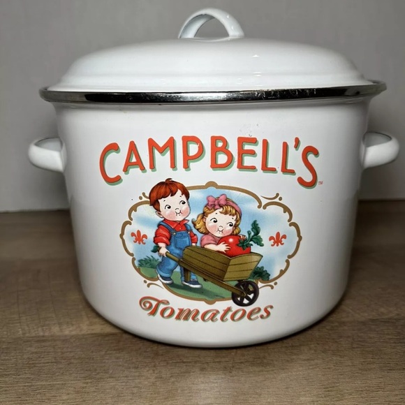 CAMPBELLS Soup KIDS‎ ENAMELWARE SOUP STOCK POT 6 QT - Picture 1 of 11